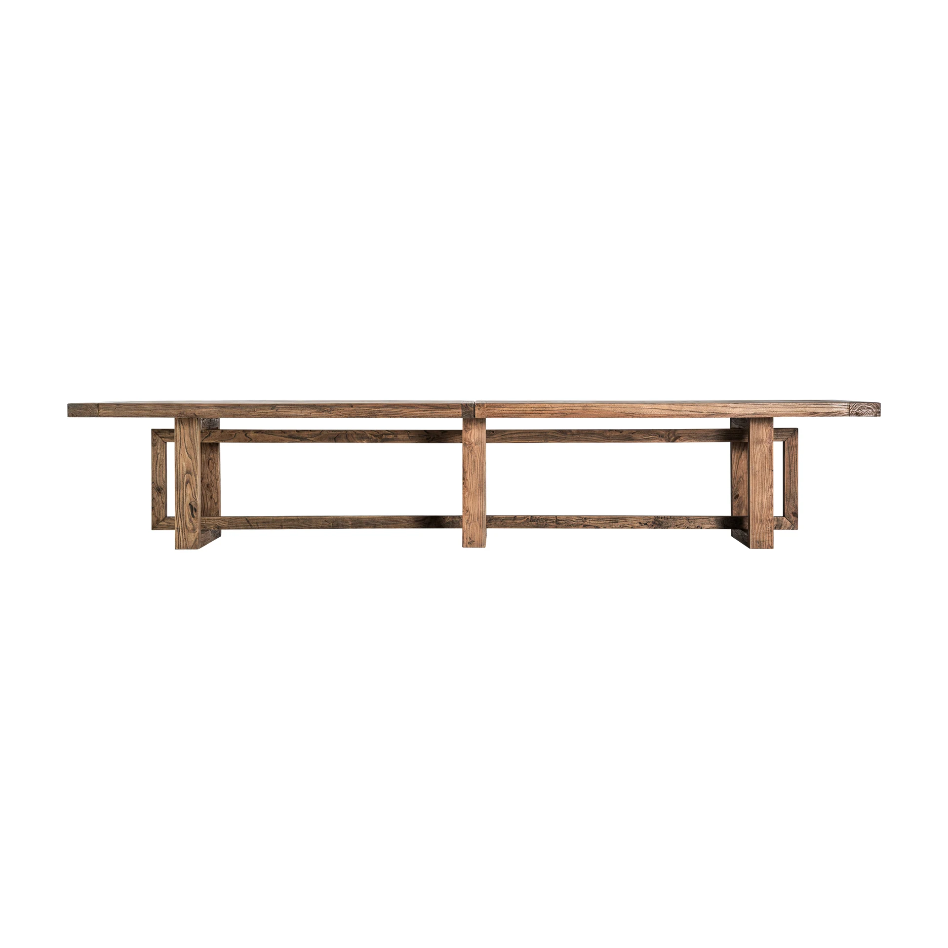 Masa Living din Lemn de Ulm, Maro, 400x120x75 cm, Stil Contemporan - VicalHome 36663 [3]