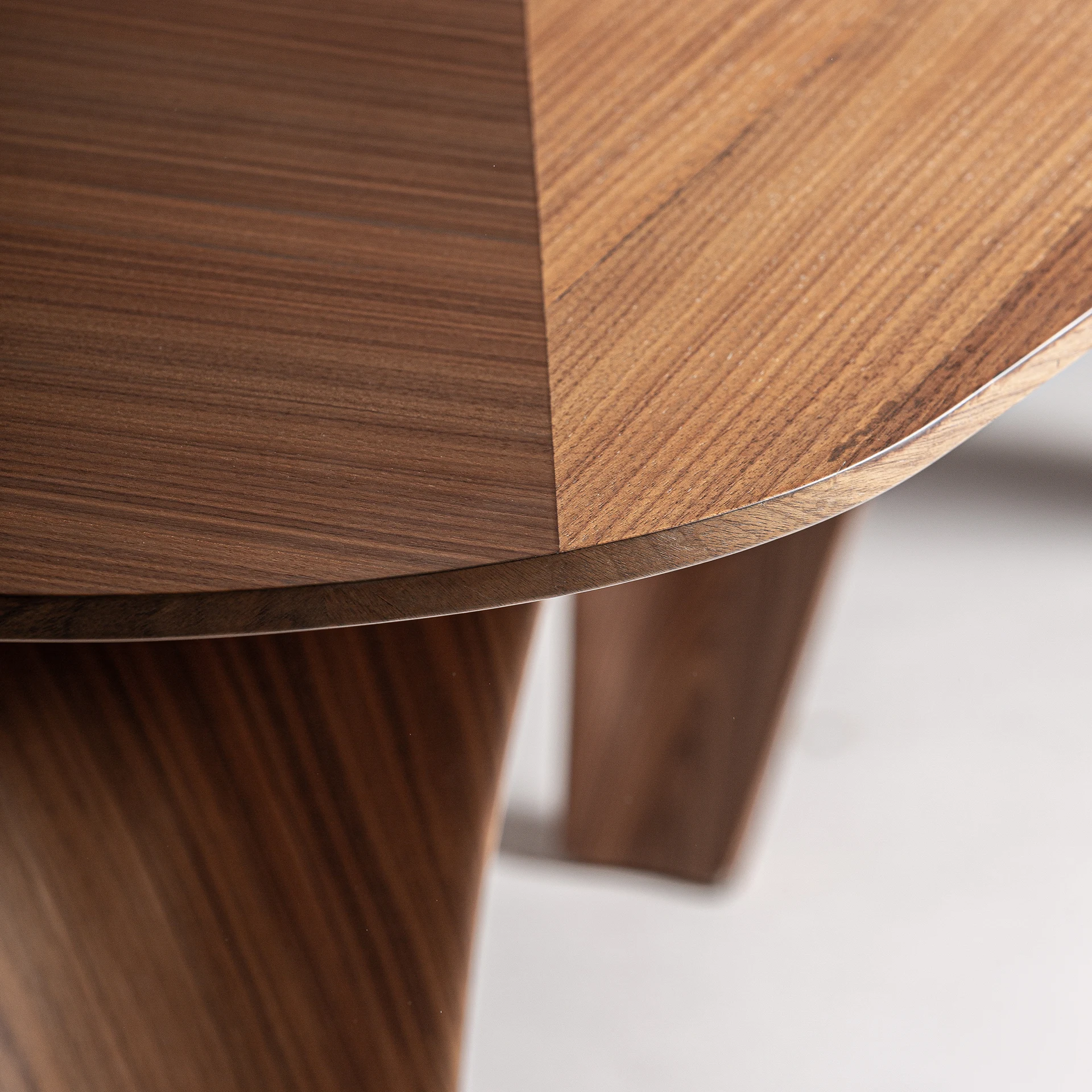 Masa Living din Walnut Veneer, Mdf Wood si Fiberglass, Maro, 280x120x76 cm, Stil Contemporan - VicalHome 36043 [12]