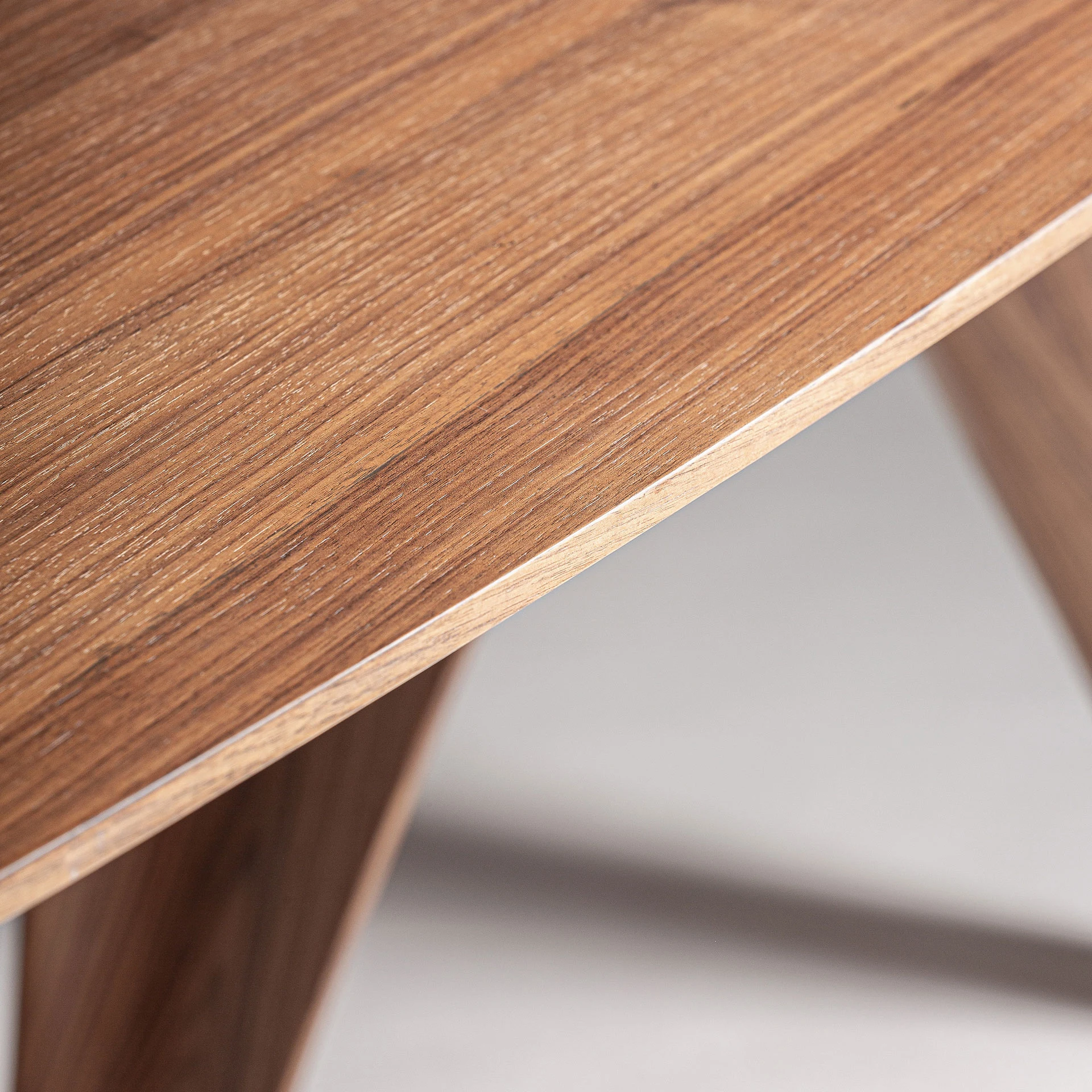 Masa Living din Walnut Veneer, Mdf Wood si Fiberglass, Maro, 280x120x76 cm, Stil Contemporan - VicalHome 36043 [15]