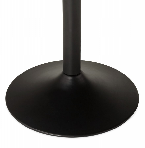 Masa rotunda neagra Paton 120 cm, MDF lemn negru, picior central negru otel, DT00480BL - Kokoon [8]
