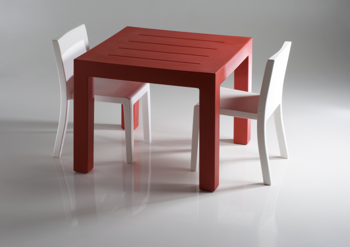 Masa patrata exterior Jut 90x90x75 cm, polipropilena, design minimalist, 44410 - Vondom [29]