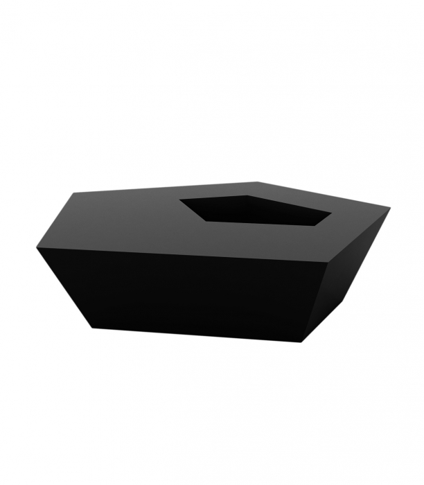 Masa pentru sezlong iluminare LED Faz 60x57x22 cm, design modern geometric cu loc frapiera, 54009 - Vondom [27]