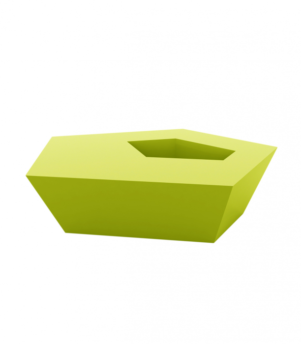 Masa pentru sezlong iluminare LED Faz 60x57x22 cm, design modern geometric cu loc frapiera, 54009 - Vondom [28]