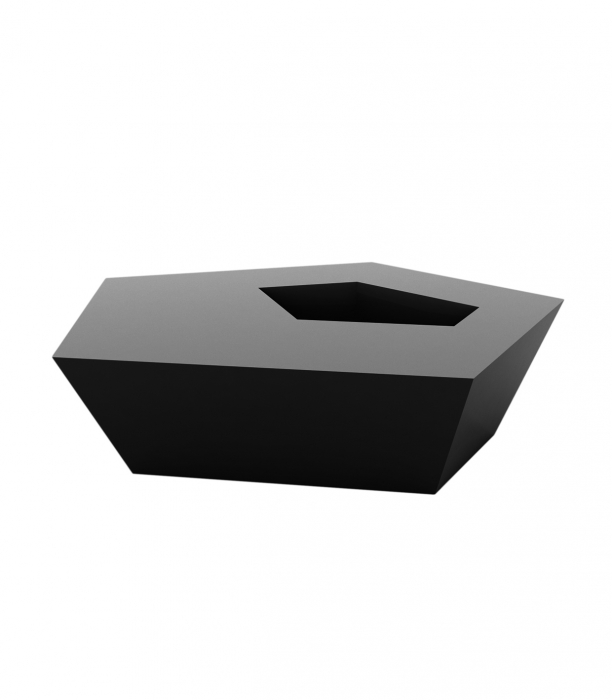 Masa pentru sezlong iluminare LED Faz 60x57x22 cm, design modern geometric cu loc frapiera, 54009 - Vondom [18]