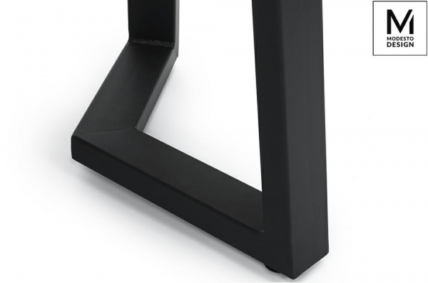 Masa rotunda Claudio 60/80 cm, blat MDF stejar/structura metalica neagra, stil industrial, B-16 - King [4]