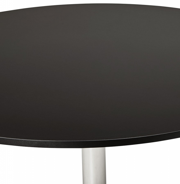 Masa rotunda neagra Radon 120 cm, picior central otel crom, pal melaminat, OT00320BL - Kokoon [5]