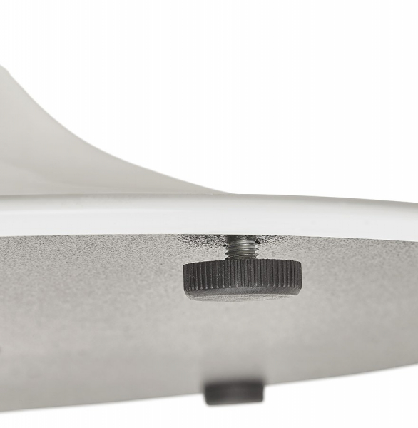 Masa rotunda alba 90 cm Rekon cu picior central alb, pal melaminat, OT00270WH - Kokoon [9]