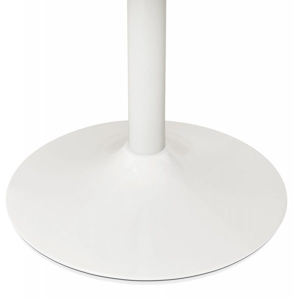 Masa rotunda alba 90 cm Rekon cu picior central alb, pal melaminat, OT00270WH - Kokoon [8]