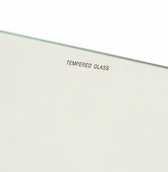 Masa dining Tony 120x80 cm, sticla transparenta securizata, picioare lemn masiv, stil scadinav, DT00430CL - Kokoon [7]