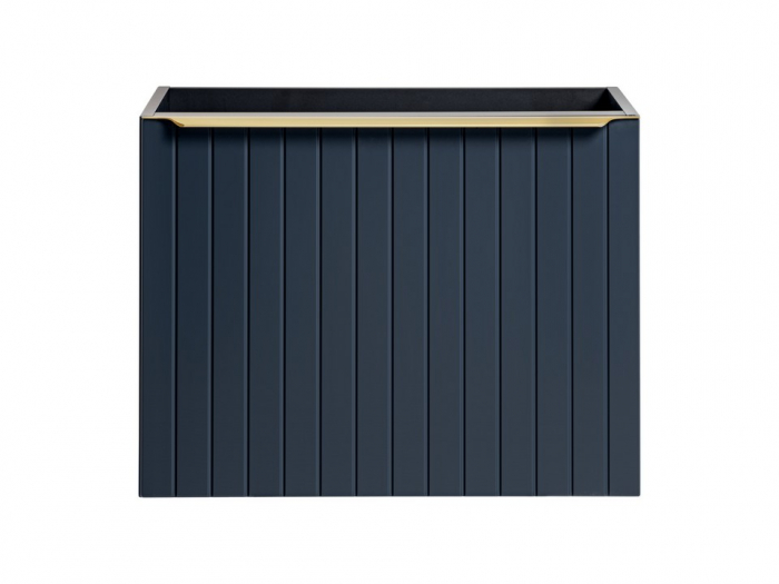 Masca baie suspendata 60 cm Bleumarin Santa Fe Deep Blue, MDF frezat, cu maner auriu COMAD [2]
