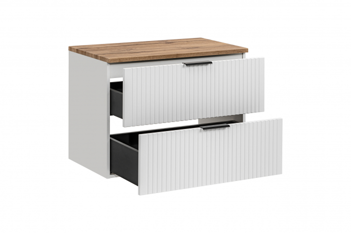 MASCA + BLAT ADEL WHITE 80 CM, MDF RIFLAT - COMAD [2]