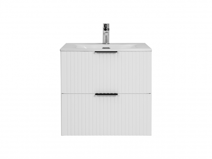 SET MASCA + LAVOAR ADEL WHITE 60 CM, MDF RIFLAT - COMAD [2]