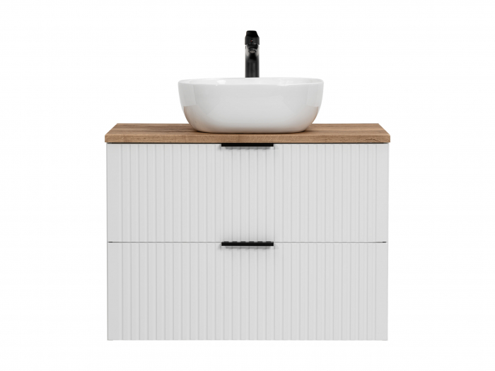 MASCA + BLAT si lavoar ADEL WHITE 80 CM, MDF RIFLAT - COMAD [3]