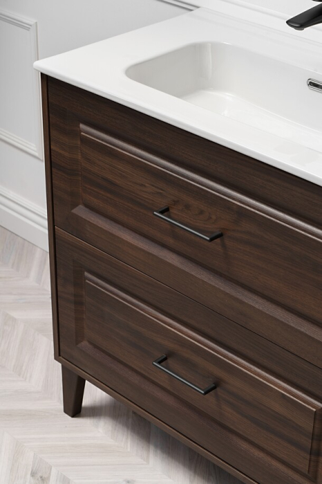 Masca Lavoar Dorothy Ristretto 92.4 cm, Ristretto Oak, 2 Sertare - COMAD [8]
