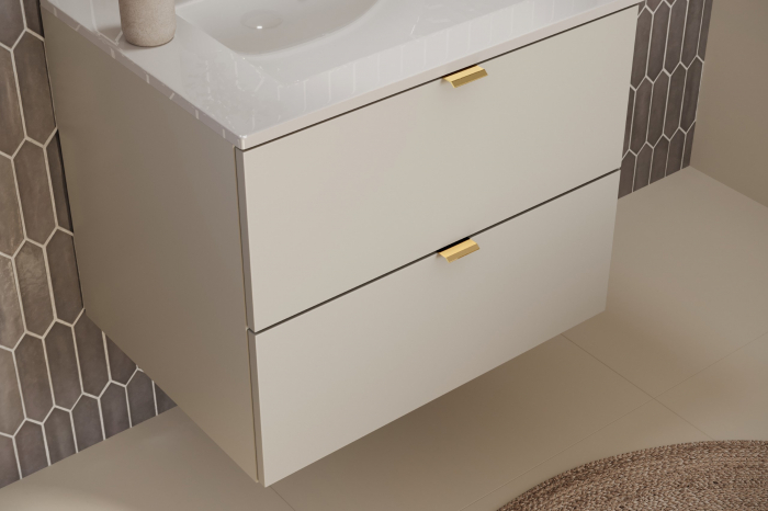 Masca lavoar baie 60x46x82 cm, finisaj Cashmere, 2 sertare, model Dalia COMAD [7]