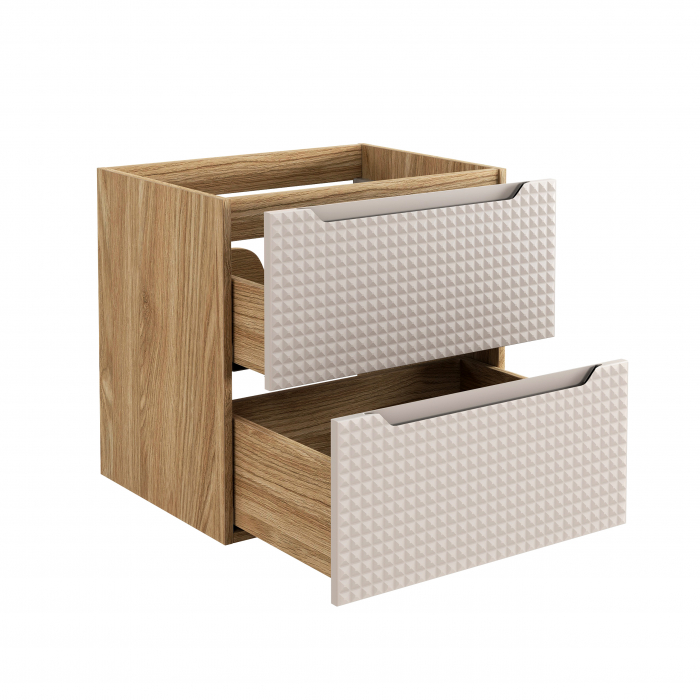 Masca lavoar baie 60 cm, LUXOR BEIGE, 2 sertare, 82-60-2S COMAD [3]
