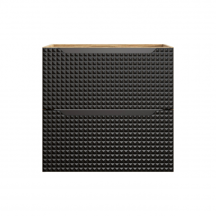 Masca lavoar baie 60 cm LUXOR BLACK 2 sertare 82-60-2S COMAD [2]