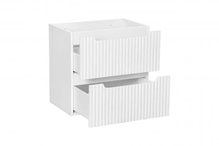 Masca lavoar baie 60 cm NOVA WHITE, 2 sertare, 82-60-2S COMAD [3]