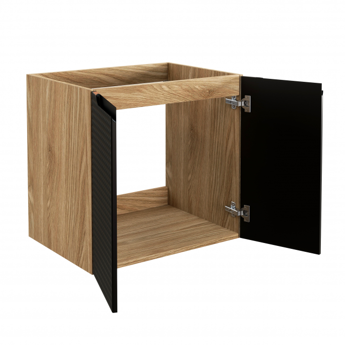 Masca lavoar baie 60 cm LUXOR BLACK 2 usi 82-60-2D COMAD [3]