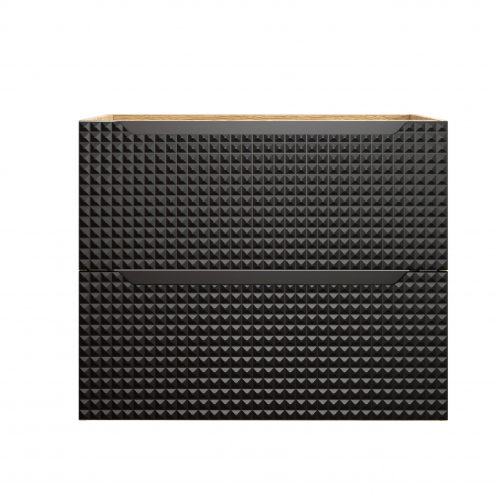 Masca lavoar baie 70 cm LUXOR BLACK 2 sertare 82-70-2S COMAD [2]