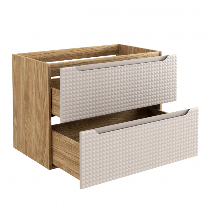 Masca lavoar baie 80 cm Luxor Beige 2 sertare 82-80-2S COMAD [3]