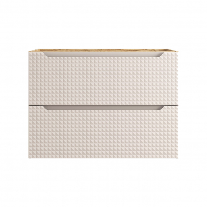 Masca lavoar baie 80 cm Luxor Beige 2 sertare 82-80-2S COMAD [2]