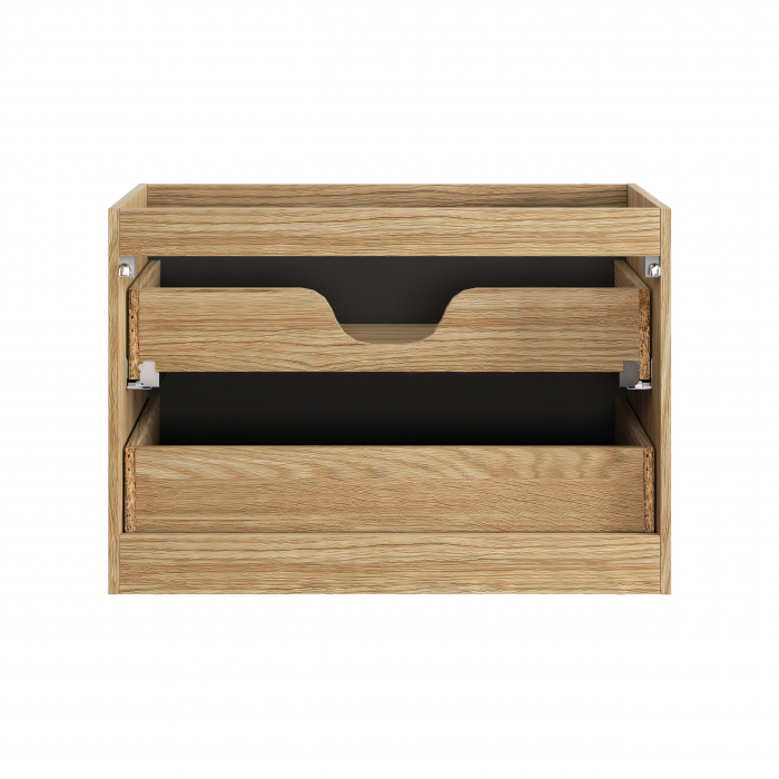 Masca lavoar baie 80 cm LUXOR BLACK 2 sertare 82-80-2S COMAD [4]