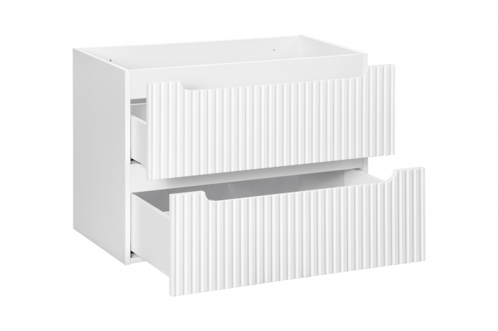 Masca lavoar baie 80 cm NOVA WHITE 2 sertare 82-80-2S COMAD [3]