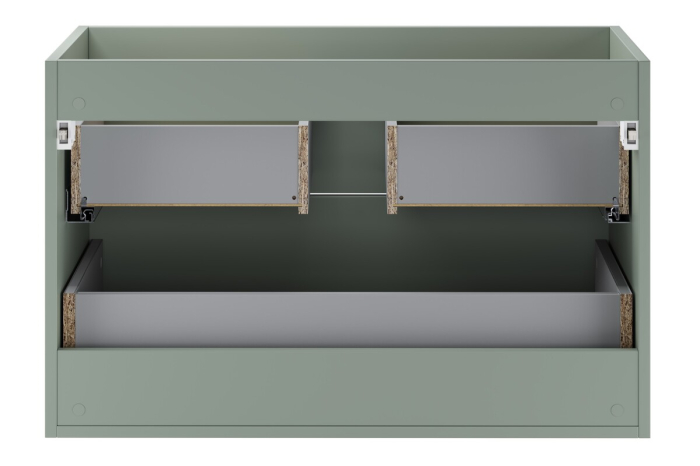 Masca lavoar 80cm 2 sertare Aster Green Verde Mat ASTER GREEN 82-80-46-2S COMAD [4]