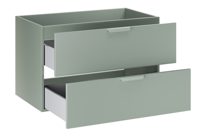 Masca lavoar 80cm 2 sertare Aster Green Verde Mat ASTER GREEN 82-80-46-2S COMAD [3]