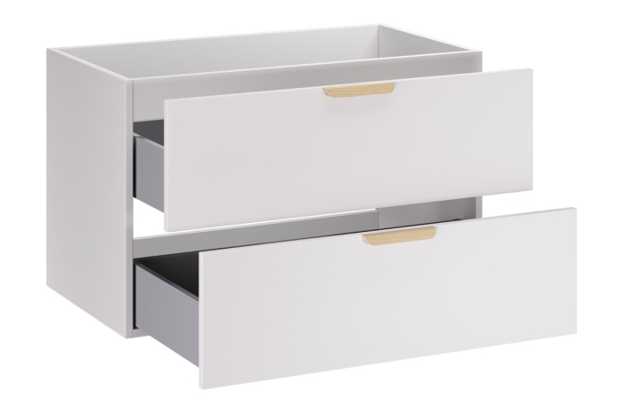Masca lavoar 80cm 2 sertare Aster White Alb mat ASTER WHITE 82-80-46-2S COMAD [3]
