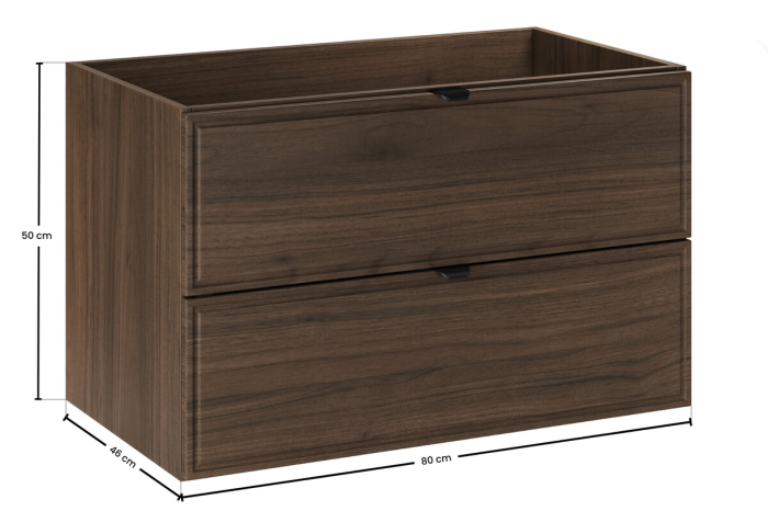 Masca lavoar 80cm 2 sertare Terra Villa Nuc Villa TERRA VILLA 82-80-46-2S COMAD [5]