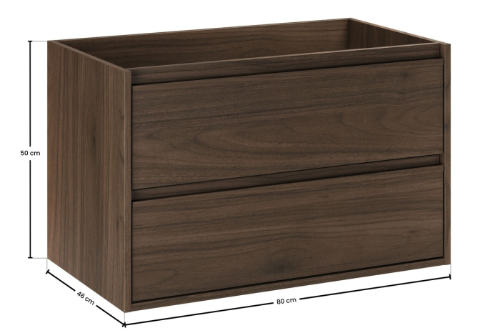 Masca lavoar 80cm 2 sertare Viola Villa Nuc Villa VIOLA VILLA 82-80-46-2S COMAD [6]