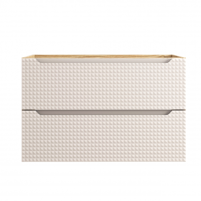 Masca lavoar baie 90 cm LUXOR BEIGE, 2 sertare, cod 82-90-2S COMAD [2]