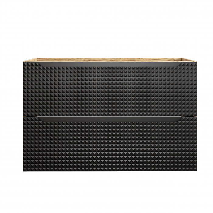 Masca lavoar baie 90 cm Luxor Black 2 sertare 82-90-2S COMAD [2]