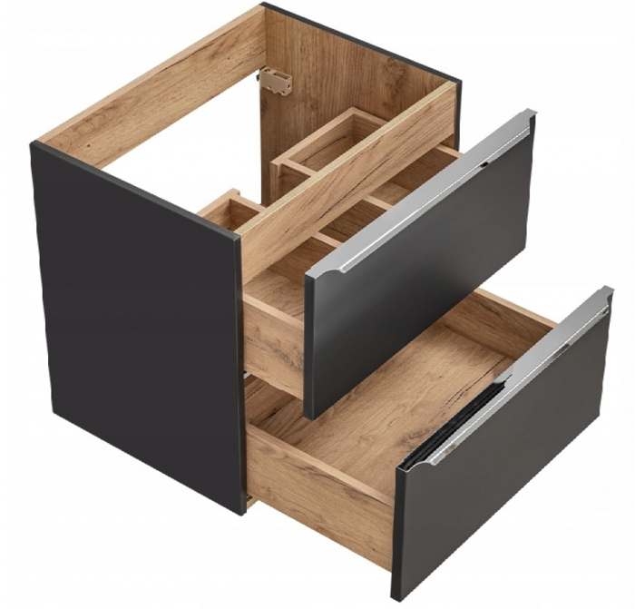Masca lavoar baie 60 cm Capri Cosmos doua sertare COMAD [4]