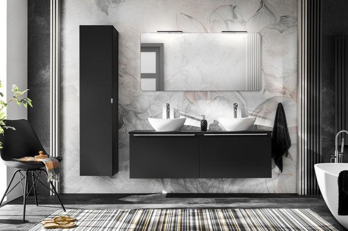 Masca lavoar baie 46 x 80 x 45.6 cm SANTA FE BLACK COMAD [4]