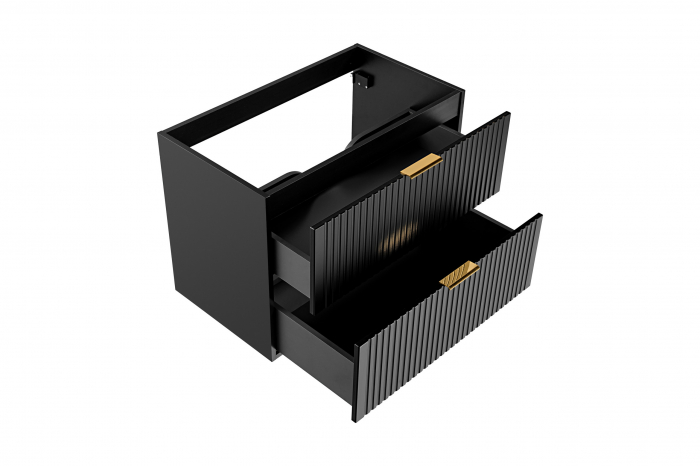Masca lavoar suspendata baie Adel Black, 60/80 cm, MDF riflat + PAL, culoare negru, COMAD [11]