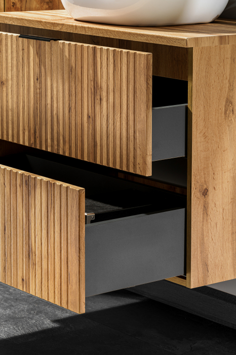 MASCA LAVOAR SUSPENDATA baie, 60/80 CM, ADEL OAK, STEJAR, MDF + PAL, COMAD [12]
