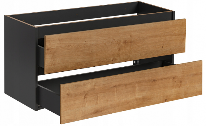 Masca lavoar suspendata baie 120 cm, Grey Oak (gri cu stejar), Monako, COMAD [2]