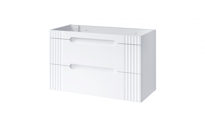 Masca lavoar suspendata baie, diferite dimensiuni, Fiji White, MDF alb Comad [3]