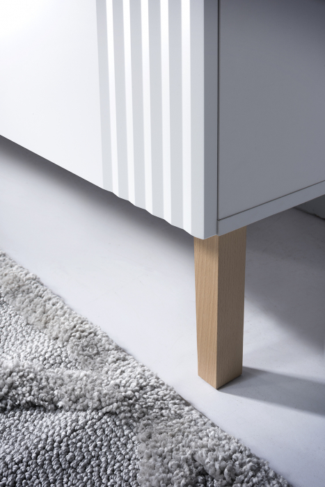 Masca lavoar suspendata baie, diferite dimensiuni, Fiji White, MDF alb Comad [9]