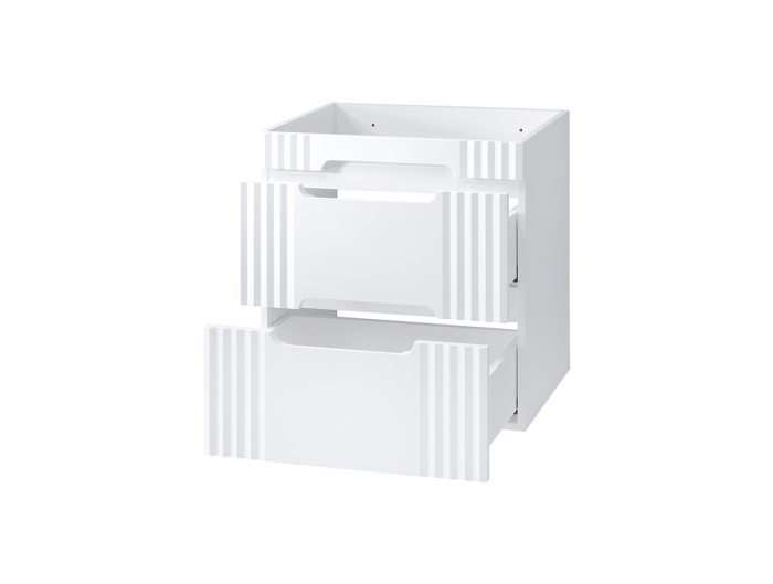 Masca lavoar baie suspendata, diferite dimensiuni, finisaj Fiji White, MDF alb Comad [2]