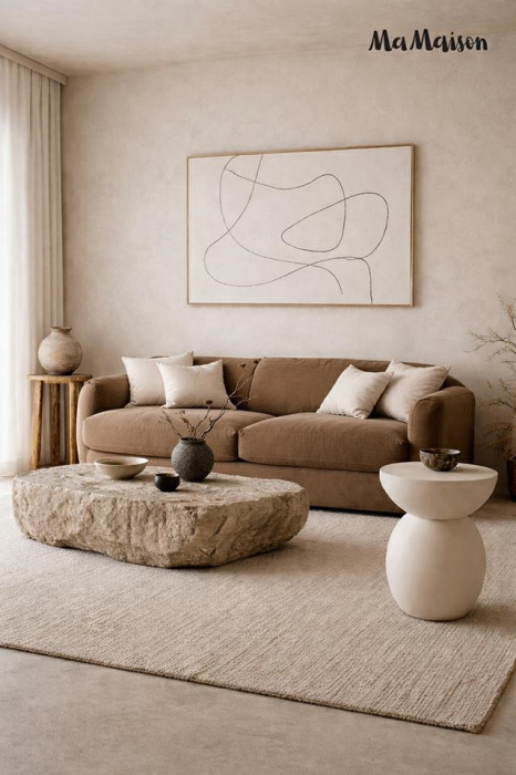 Măsuță Arene 39 38,5x38,5x49 cm, MDF Bej - MaMaison [7]