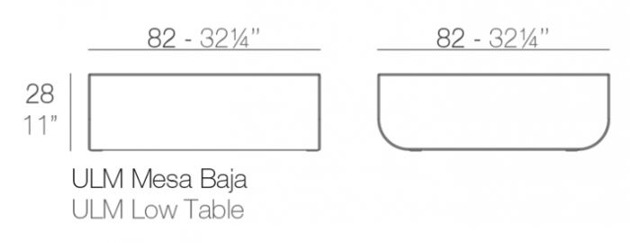 Masuta cafea iluminare LED Ulm, diverse finisaje, 82x82x27 cm, design modern, 54132 - Vondom [35]