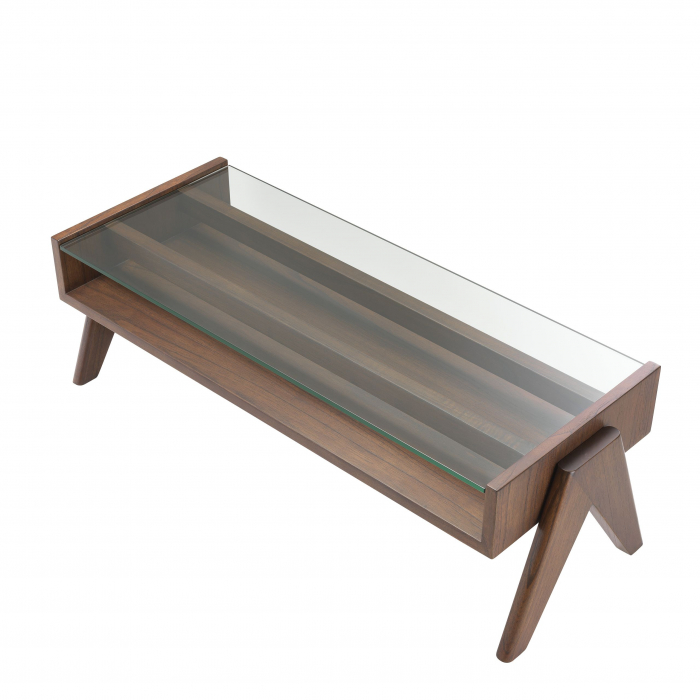 Masuta cafea lux Lionnel 120x46 cm din lemn maro/negru si sticla | Eichholtz - 114744 [6]