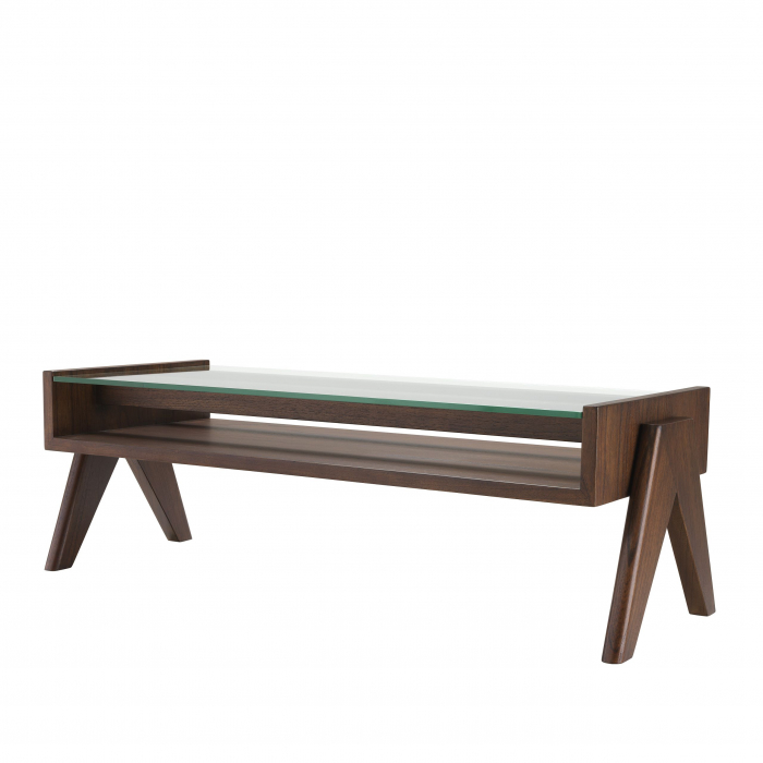 Masuta cafea lux Lionnel 120x46 cm din lemn maro/negru si sticla | Eichholtz - 114744 [5]