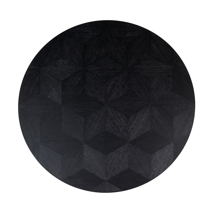 Masuta cafea rotunda neagra Dargo premium, Ø 110 cm, din furnir stejar, 7553 - Richmond Interiors [3]