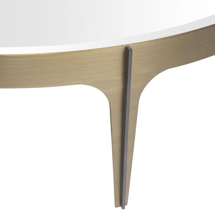 Masuta cafea rotunda sticla neagra/oglinda Artemisa L Ø124 cm, design lux | Eichholtz - 116139 [3]