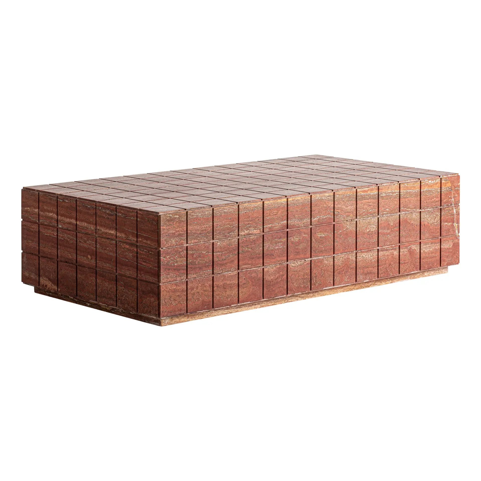 Masuta de Cafea 136x73x35 cm, Travertin Teracota - VicalHome VicalHome 39020 [2]